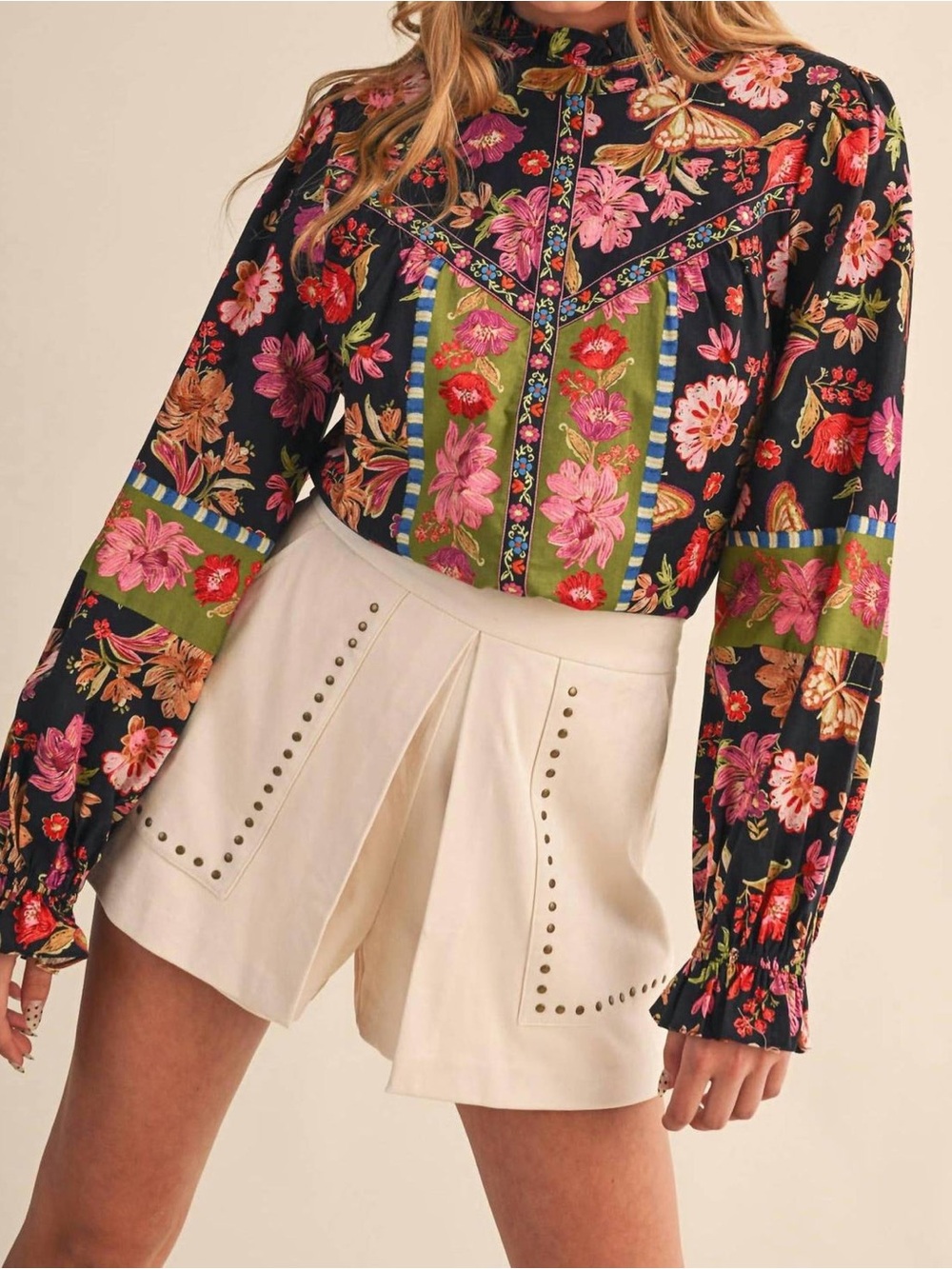 &Merci - Celia Floral Top / Size L